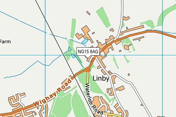 NG15 8AG map - OS VectorMap District (Ordnance Survey) NG15 8AG map - OS VectorMap District (Ordnance Survey)