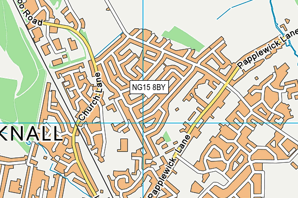 NG15 8BY map - OS VectorMap District (Ordnance Survey) NG15 8BY map - OS VectorMap District (Ordnance Survey)