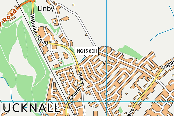 NG15 8DH map - OS VectorMap District (Ordnance Survey) NG15 8DH map - OS VectorMap District (Ordnance Survey)
