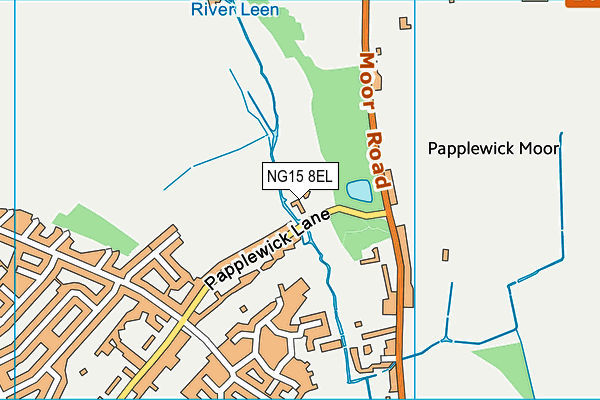 NG15 8EL map - OS VectorMap District (Ordnance Survey) NG15 8EL map - OS VectorMap District (Ordnance Survey)