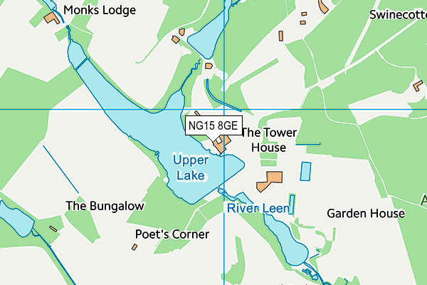 NG15 8GE map - OS VectorMap District (Ordnance Survey) NG15 8GE map - OS VectorMap District (Ordnance Survey)