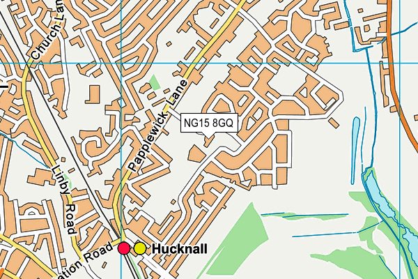 NG15 8GQ map - OS VectorMap District (Ordnance Survey) NG15 8GQ map - OS VectorMap District (Ordnance Survey)