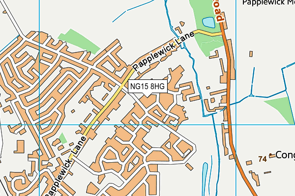 NG15 8HG map - OS VectorMap District (Ordnance Survey) NG15 8HG map - OS VectorMap District (Ordnance Survey)