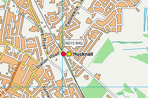 NG15 8HQ map - OS VectorMap District (Ordnance Survey) NG15 8HQ map - OS VectorMap District (Ordnance Survey)