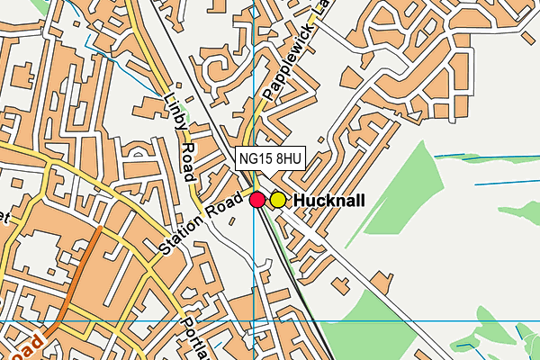 NG15 8HU map - OS VectorMap District (Ordnance Survey) NG15 8HU map - OS VectorMap District (Ordnance Survey)