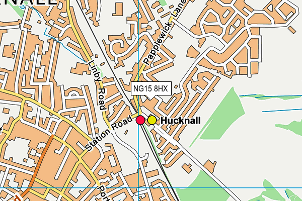 NG15 8HX map - OS VectorMap District (Ordnance Survey) NG15 8HX map - OS VectorMap District (Ordnance Survey)