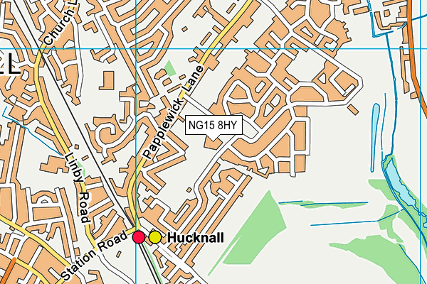 NG15 8HY map - OS VectorMap District (Ordnance Survey) NG15 8HY map - OS VectorMap District (Ordnance Survey)
