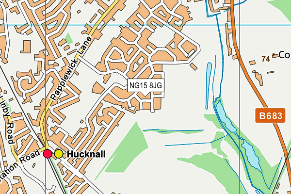 NG15 8JG map - OS VectorMap District (Ordnance Survey) NG15 8JG map - OS VectorMap District (Ordnance Survey)