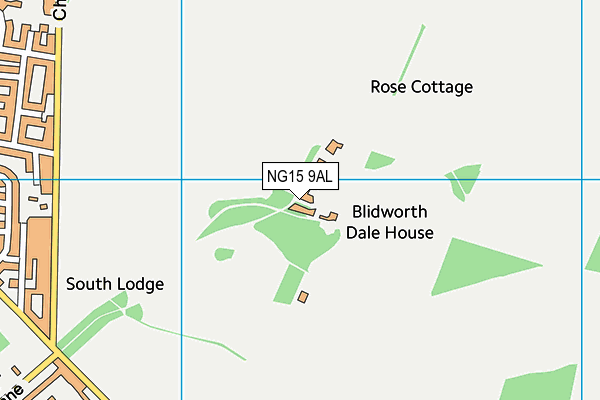 NG15 9AL map - OS VectorMap District (Ordnance Survey) NG15 9AL map - OS VectorMap District (Ordnance Survey)