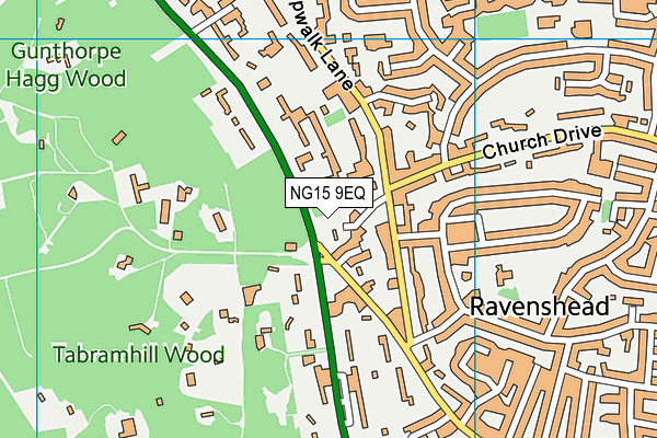 NG15 9EQ map - OS VectorMap District (Ordnance Survey) NG15 9EQ map - OS VectorMap District (Ordnance Survey)