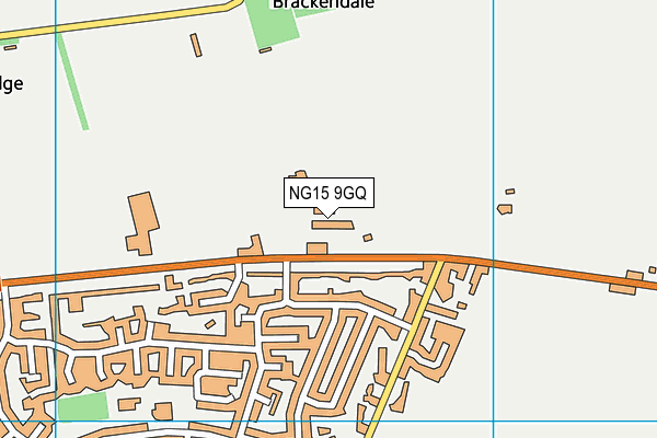 NG15 9GQ map - OS VectorMap District (Ordnance Survey) NG15 9GQ map - OS VectorMap District (Ordnance Survey)
