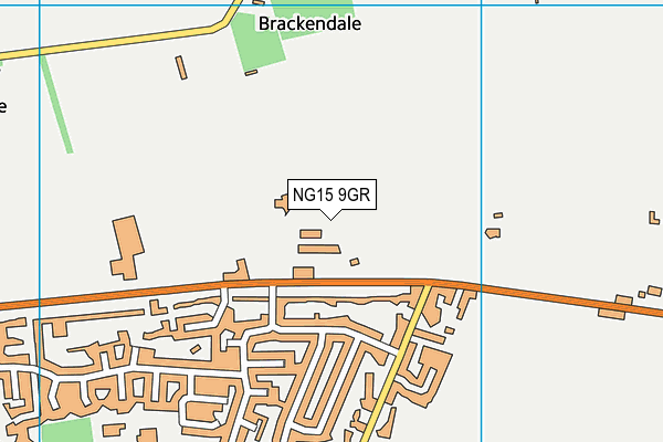 NG15 9GR map - OS VectorMap District (Ordnance Survey) NG15 9GR map - OS VectorMap District (Ordnance Survey)