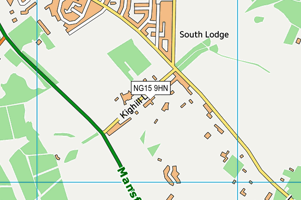 NG15 9HN map - OS VectorMap District (Ordnance Survey) NG15 9HN map - OS VectorMap District (Ordnance Survey)