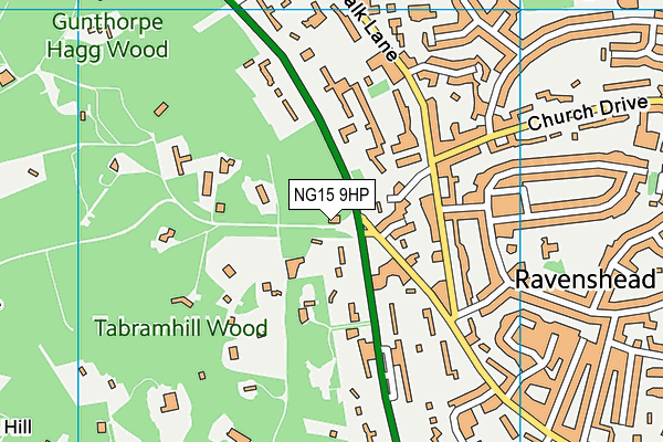 NG15 9HP map - OS VectorMap District (Ordnance Survey) NG15 9HP map - OS VectorMap District (Ordnance Survey)