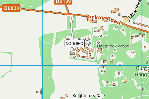 NG15 9HQ map - OS VectorMap District (Ordnance Survey) NG15 9HQ map - OS VectorMap District (Ordnance Survey)