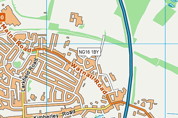 NG16 1BY map - OS VectorMap District (Ordnance Survey) NG16 1BY map - OS VectorMap District (Ordnance Survey)