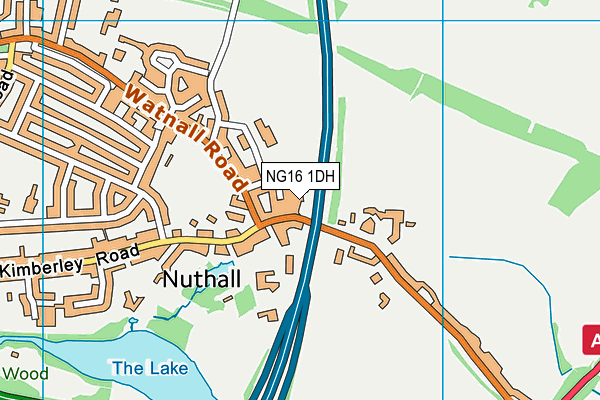 NG16 1DH map - OS VectorMap District (Ordnance Survey) NG16 1DH map - OS VectorMap District (Ordnance Survey)