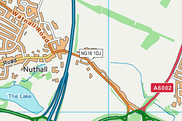 NG16 1DJ map - OS VectorMap District (Ordnance Survey)
