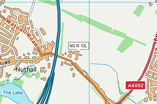 NG16 1DL map - OS VectorMap District (Ordnance Survey) NG16 1DL map - OS VectorMap District (Ordnance Survey)