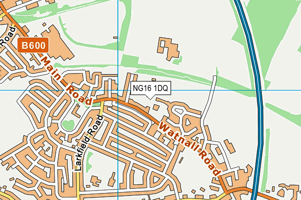 NG16 1DQ map - OS VectorMap District (Ordnance Survey) NG16 1DQ map - OS VectorMap District (Ordnance Survey)