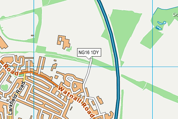 NG16 1DY map - OS VectorMap District (Ordnance Survey) NG16 1DY map - OS VectorMap District (Ordnance Survey)