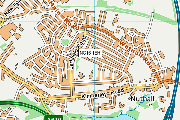 NG16 1EH map - OS VectorMap District (Ordnance Survey) NG16 1EH map - OS VectorMap District (Ordnance Survey)