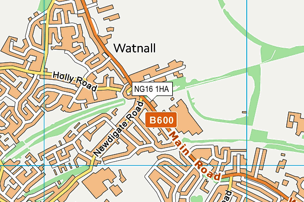 NG16 1HA map - OS VectorMap District (Ordnance Survey) NG16 1HA map - OS VectorMap District (Ordnance Survey)