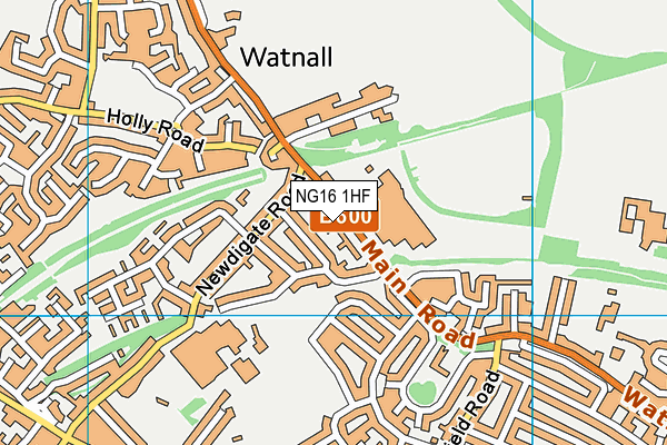 NG16 1HF map - OS VectorMap District (Ordnance Survey) NG16 1HF map - OS VectorMap District (Ordnance Survey)