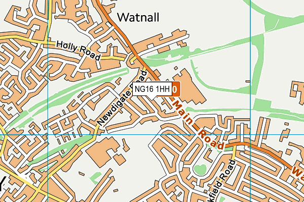 NG16 1HH map - OS VectorMap District (Ordnance Survey) NG16 1HH map - OS VectorMap District (Ordnance Survey)