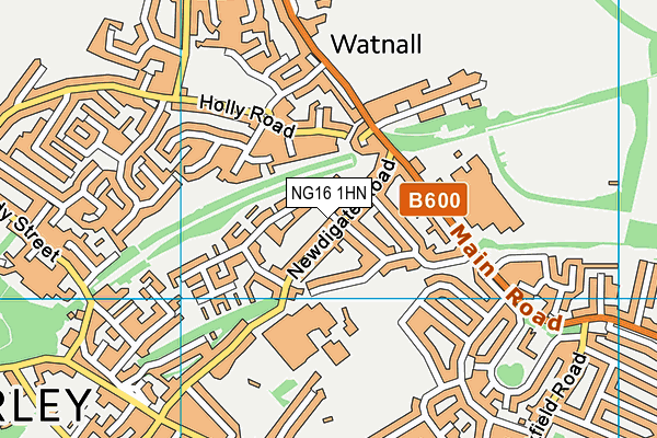 NG16 1HN map - OS VectorMap District (Ordnance Survey) NG16 1HN map - OS VectorMap District (Ordnance Survey)