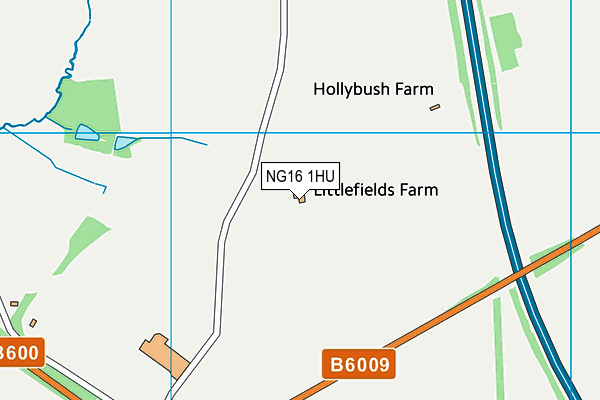 NG16 1HU map - OS VectorMap District (Ordnance Survey)