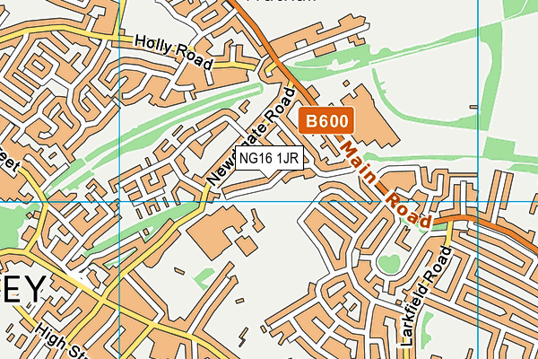 NG16 1JR map - OS VectorMap District (Ordnance Survey) NG16 1JR map - OS VectorMap District (Ordnance Survey)