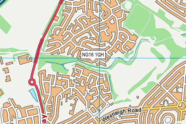 NG16 1QH map - OS VectorMap District (Ordnance Survey) NG16 1QH map - OS VectorMap District (Ordnance Survey)