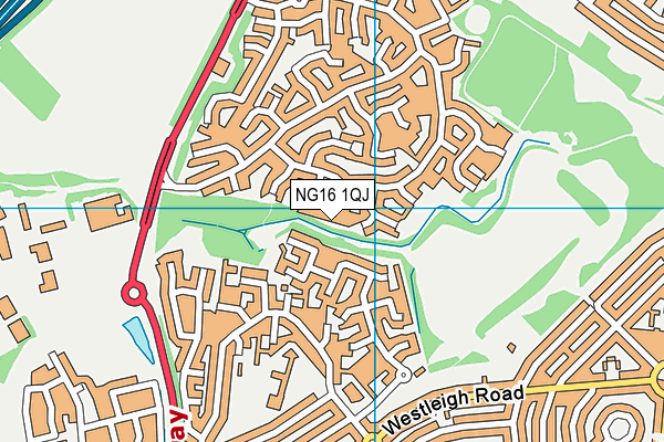 NG16 1QJ map - OS VectorMap District (Ordnance Survey) NG16 1QJ map - OS VectorMap District (Ordnance Survey)