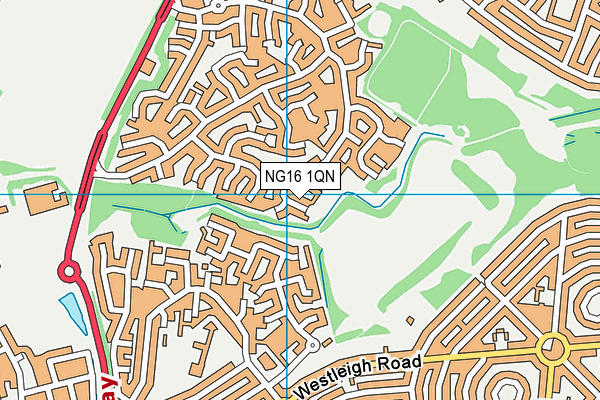 NG16 1QN map - OS VectorMap District (Ordnance Survey) NG16 1QN map - OS VectorMap District (Ordnance Survey)