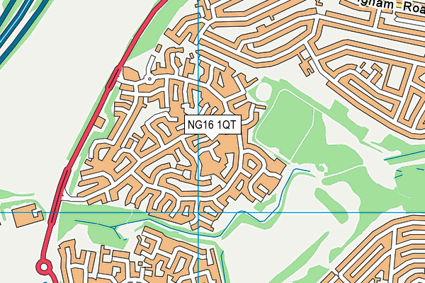 NG16 1QT map - OS VectorMap District (Ordnance Survey) NG16 1QT map - OS VectorMap District (Ordnance Survey)
