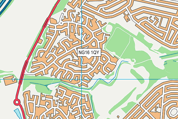 NG16 1QY map - OS VectorMap District (Ordnance Survey) NG16 1QY map - OS VectorMap District (Ordnance Survey)