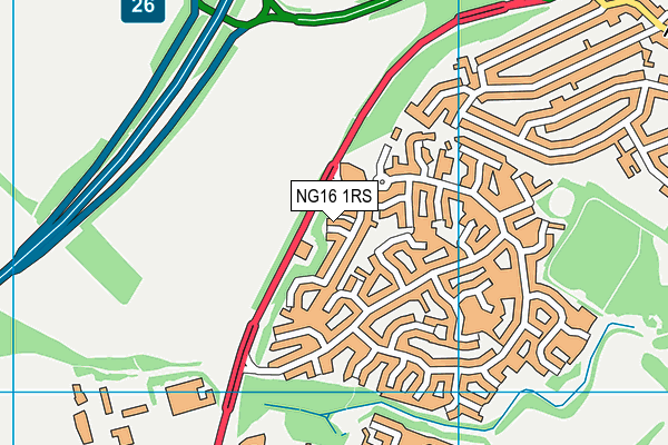 NG16 1RS map - OS VectorMap District (Ordnance Survey) NG16 1RS map - OS VectorMap District (Ordnance Survey)
