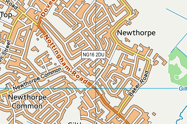 NG16 2DU map - OS VectorMap District (Ordnance Survey) NG16 2DU map - OS VectorMap District (Ordnance Survey)