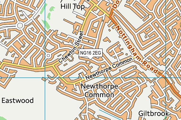 NG16 2EG map - OS VectorMap District (Ordnance Survey) NG16 2EG map - OS VectorMap District (Ordnance Survey)