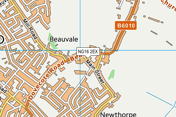 NG16 2EX map - OS VectorMap District (Ordnance Survey) NG16 2EX map - OS VectorMap District (Ordnance Survey)