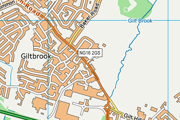NG16 2GS map - OS VectorMap District (Ordnance Survey) NG16 2GS map - OS VectorMap District (Ordnance Survey)
