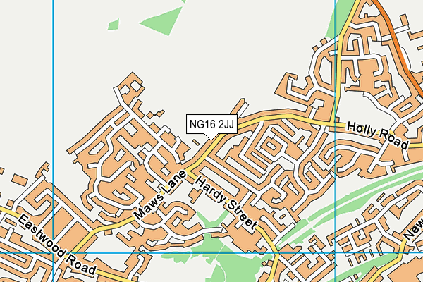 NG16 2JJ map - OS VectorMap District (Ordnance Survey) NG16 2JJ map - OS VectorMap District (Ordnance Survey)