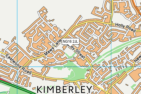 NG16 2JL map - OS VectorMap District (Ordnance Survey) NG16 2JL map - OS VectorMap District (Ordnance Survey)