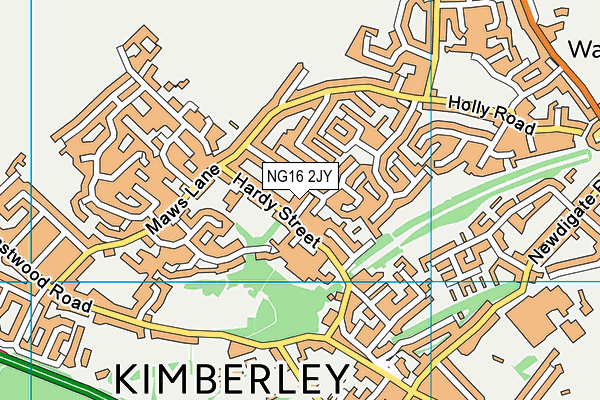 NG16 2JY map - OS VectorMap District (Ordnance Survey)