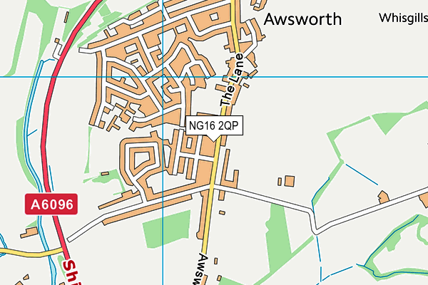 NG16 2QP map - OS VectorMap District (Ordnance Survey)