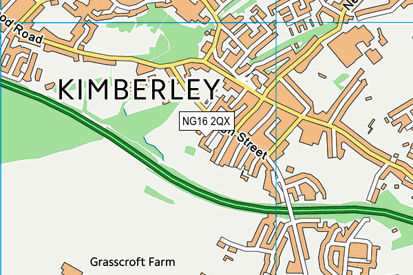 NG16 2QX map - OS VectorMap District (Ordnance Survey) NG16 2QX map - OS VectorMap District (Ordnance Survey)