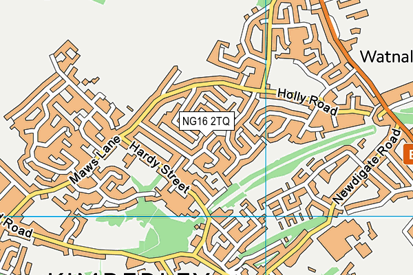 NG16 2TQ map - OS VectorMap District (Ordnance Survey)