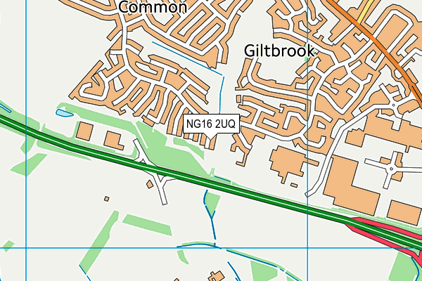 NG16 2UQ map - OS VectorMap District (Ordnance Survey) NG16 2UQ map - OS VectorMap District (Ordnance Survey)