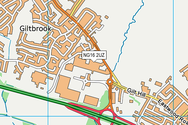 NG16 2UZ map - OS VectorMap District (Ordnance Survey) NG16 2UZ map - OS VectorMap District (Ordnance Survey)